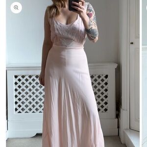 Vintage 1940s Pink Slip dress